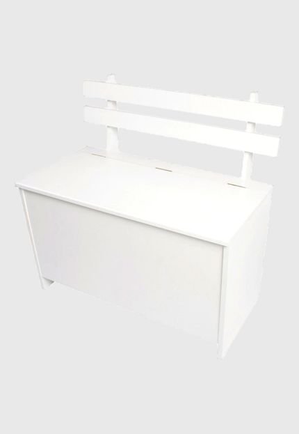 Caixa porta Trecos C/ Acento Branco Completa Móveis - Marca Completa Móveis