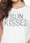 Camiseta Cropped Dzarm Sun Kissed Branca - Marca Dzarm