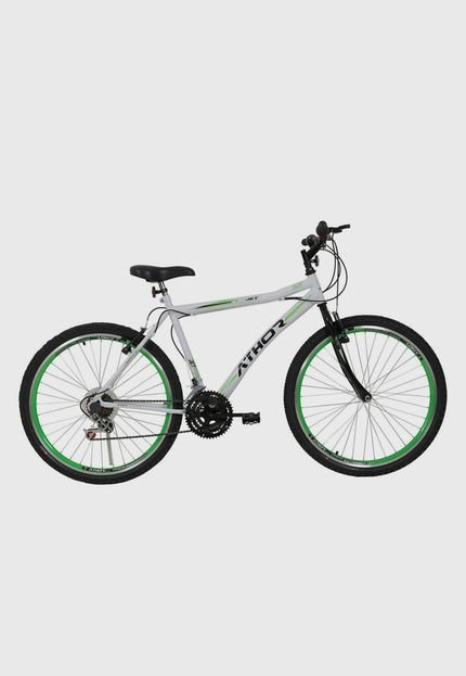 Bicicleta Aro 26 18M Jet Branco e Verde Athor Bikes - Marca Athor Bikes