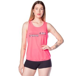 Regata Feminina Estilo do Corpo Dry Sport Rosa Neon
