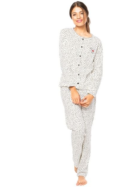 Pijama Pzama Abertura Frontal  Branca - Marca Pzama