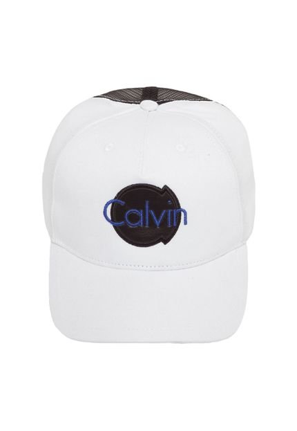 Boné Calvin Klein Aplique Logo Branco - Marca Calvin Klein