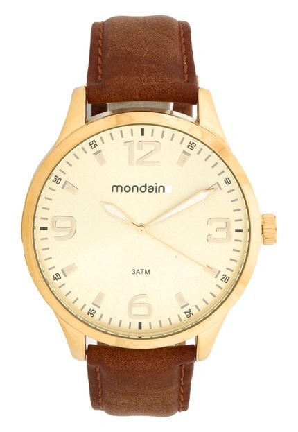 Relógio Mondaine 76667GPMVDH3 Dourado/Marrom - Marca Mondaine