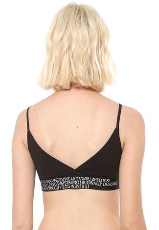 Calvin Klein Underwear Reversible Black Statement Bralette Calvin Klein  Underwear