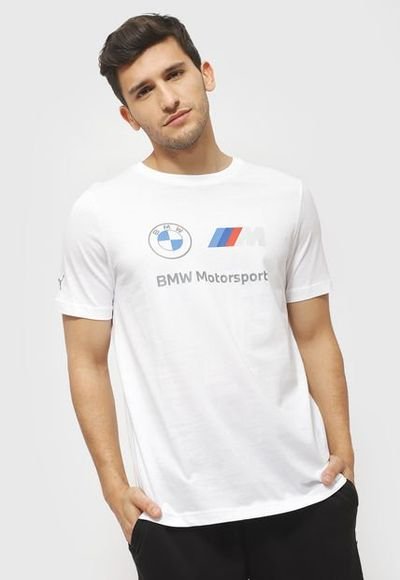 Polera Puma BMW MMS ESS Logo Blanco - Calce Regular - Compra Ahora | Dafiti