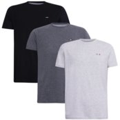 Kit 3 Camisetas Itália Alta Costura Preto Chumbo e Branco Mescla Multicolorido - Marca HILMI