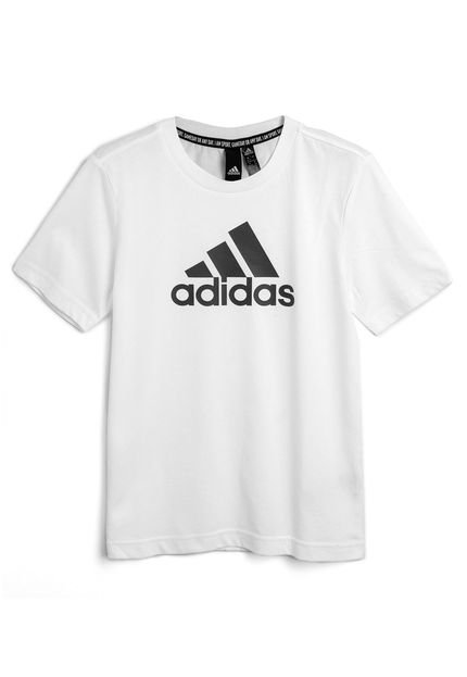 Camiseta adidas Performance Menino Escrita Branca - Marca adidas Performance