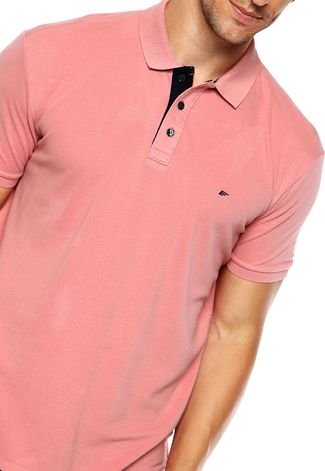 Camisa Polo Ellus Contraste Rosa
