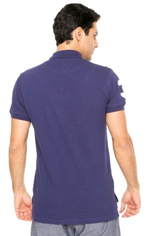 Camisa Polo U.S. Polo Logo Azul-marinho