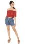 Blusa Cropped Dress to Ombro a Ombro Laranja - Marca Dress to