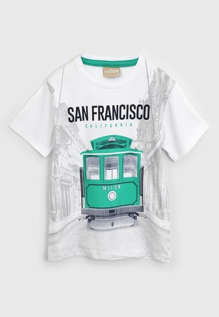 Camiseta Milon Infantil San Francisco Branca - Marca Milon