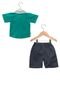 Conjunto Curioso Curto Baby Surf Point Verde - Marca Curioso