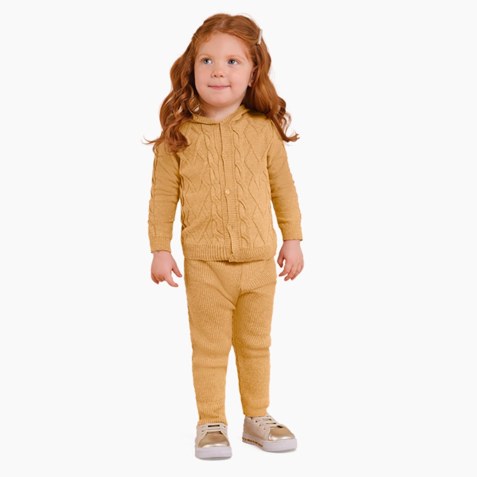 Conjunto Infantil Menina Milon Marrom - Marca Milon