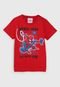 Camiseta Brandili Infantil Marvel Homem Aranha Vermelha - Marca Brandili