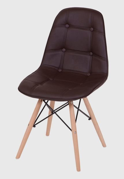 Cadeira Eames Eifeel Botone OR Design Marrom - Marca Ór Design