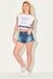 Regata Cropped Estrelas Planet Girls Branco - Marca Planet Girls