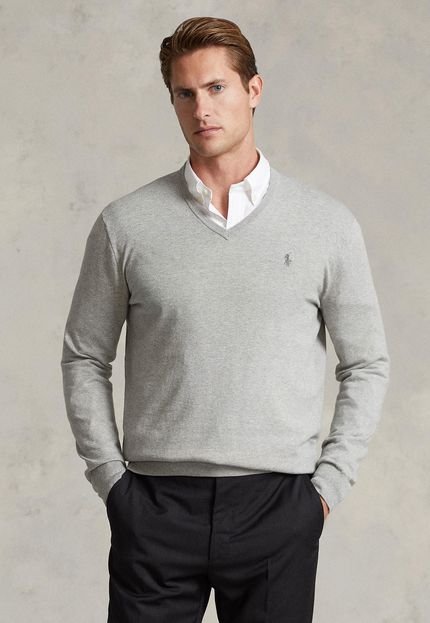 Suéter Tricot Polo Ralph Lauren Cinza - Marca Polo Ralph Lauren