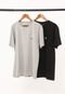 Kit 2pçs Camiseta Hurley Silk Mini Icon Cinza/Preto - Marca Hurley