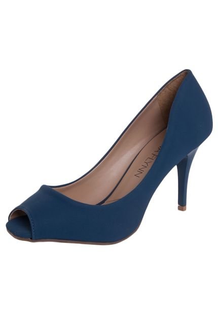 Peep Toe Anna Flynn Urban Azul - Marca Anna Flynn