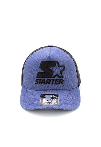 Boné Starter Aba Curva Snapback Trucker Big Logo Azul - Marca STARTER
