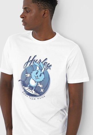 Camiseta Hurley Surfer Rabbit Branca