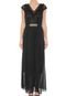 Vestido D.DRESS Longo Renda Preto - Marca D.DRESS