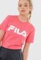 Camiseta Fila Letter Rosa - Marca Fila