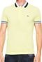 Camisa Polo Lacoste Slim Listra Amarela - Marca Lacoste