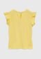 Camiseta GAP Infantil Meninas Amarela - Marca GAP