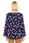 Blusa Fiya Lady Floral Azul - Marca Fiya Lady