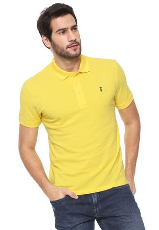 Camisa Polo Sergio K Logo Amarela