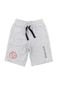 Bermuda de Moletom Shatark Only Infantil - Cinza Claro - Marca Shatark