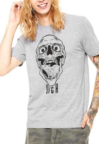 Camiseta Urgh Skull Rat Cinza