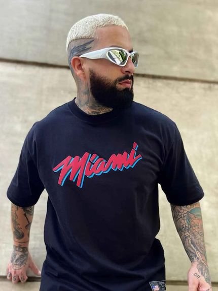 Camiseta Oversized Streetwear Miami - Marca Prison