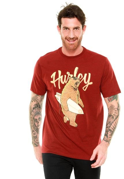 Camiseta Hurley Surfbear Vermelha - Marca Hurley
