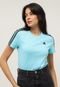 Camiseta adidas Sportswear Essentials Slim 3-Stripes Azul - Marca adidas Sportswear