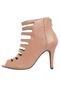Ankle Boot Pink Connection Glam Nude - Marca Pink Connection