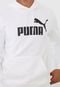 Moletom Flanelado Fechado Puma Logo Branco - Marca Puma
