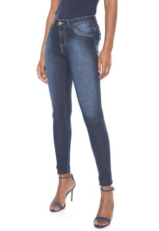 Calça Jeans GRIFLE COMPANY Skinny Estonada Azul