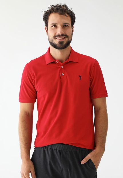 Camisa Polo Aleatory Reta Mini Icon Vermelha - Marca Aleatory