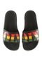 Chinelo Slide Qix Skateboards Logo Preto - Marca Qix