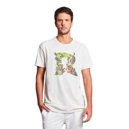 Camiseta Estampada R Tropics Reserva Off-white - Marca Reserva