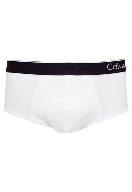 Cueca Calvin Klein Underwear Slip Bordado Branca - Marca Calvin Klein Underwear