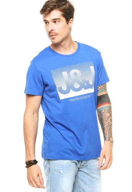 Camiseta Jack & Jones Estampa Azul - Marca Jack & Jones