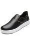 Slip On Couro Fiever Liso Preto - Marca Fiever