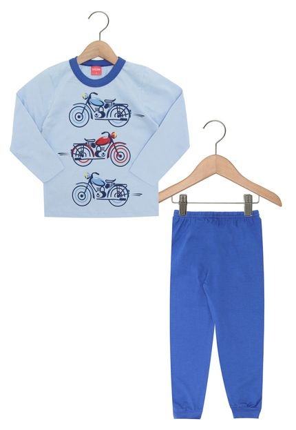 Pijama Tricae Longo Menino Azul - Marca Tricae