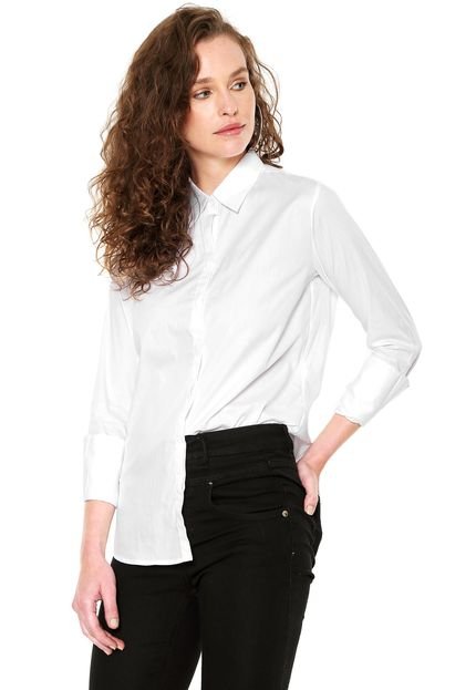 Camisa Calvin Klein Jeans Acinturada Branca - Marca Calvin Klein Jeans