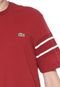 Camiseta Lacoste Recortes Vermelha - Marca Lacoste