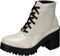 Bota Coturno Lu Fashion Tratorado Branco Verniz - Marca Lu Fashion