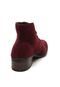 Bota DAFITI SHOES Textura Vinho - Marca DAFITI SHOES